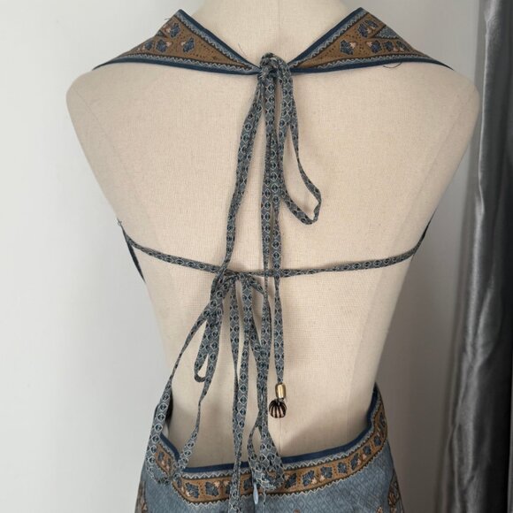 Zimmermann Women’s Ascension Plunge Halter printed cotton maxi dress - Picture 5 of 11